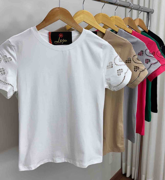 T-Shirt malha e Algodão